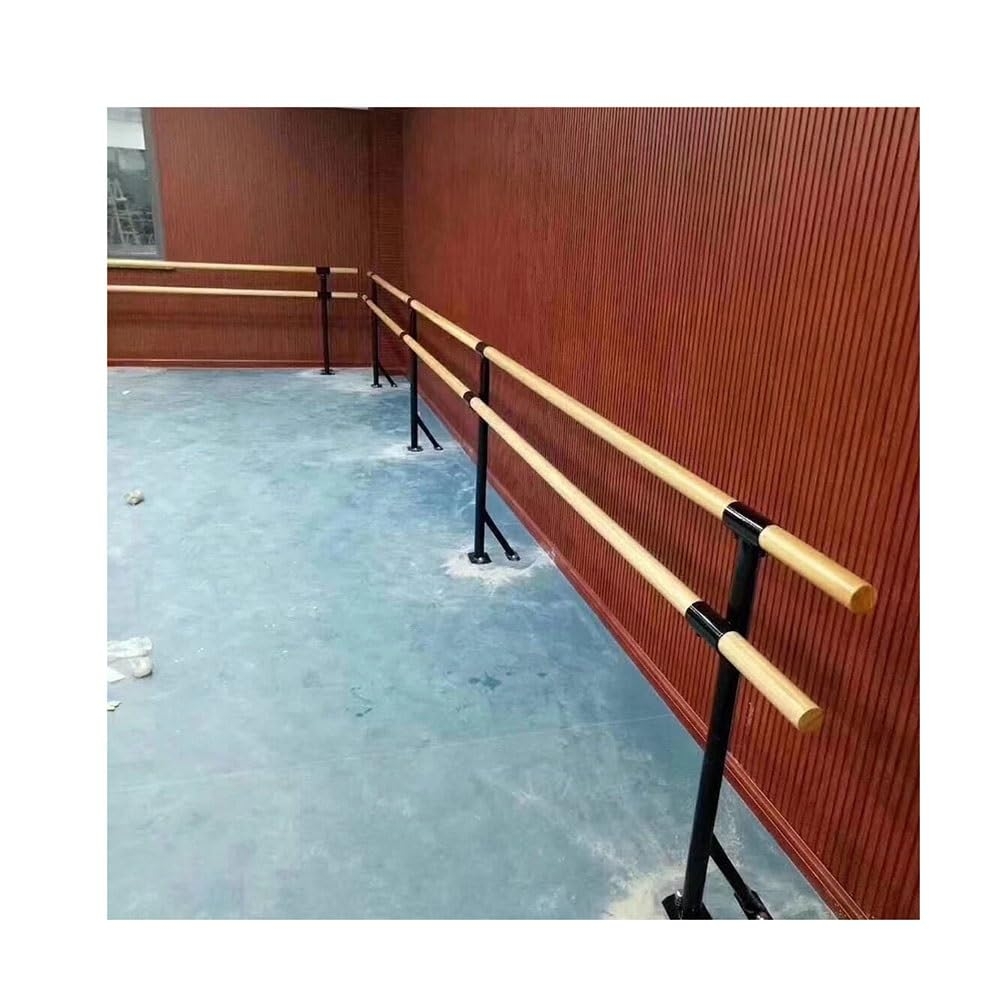 Amazon Zklaseot Stair Handrail Ballet Barre Portable Single Or Double Freestanding Adjustable Bar For Kids And Adults Home Or Studio Color Beige Size 1m Sports Outdoors