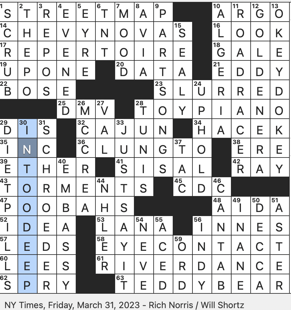 Rex Parker Does The NYT Crossword Puzzle March 2023