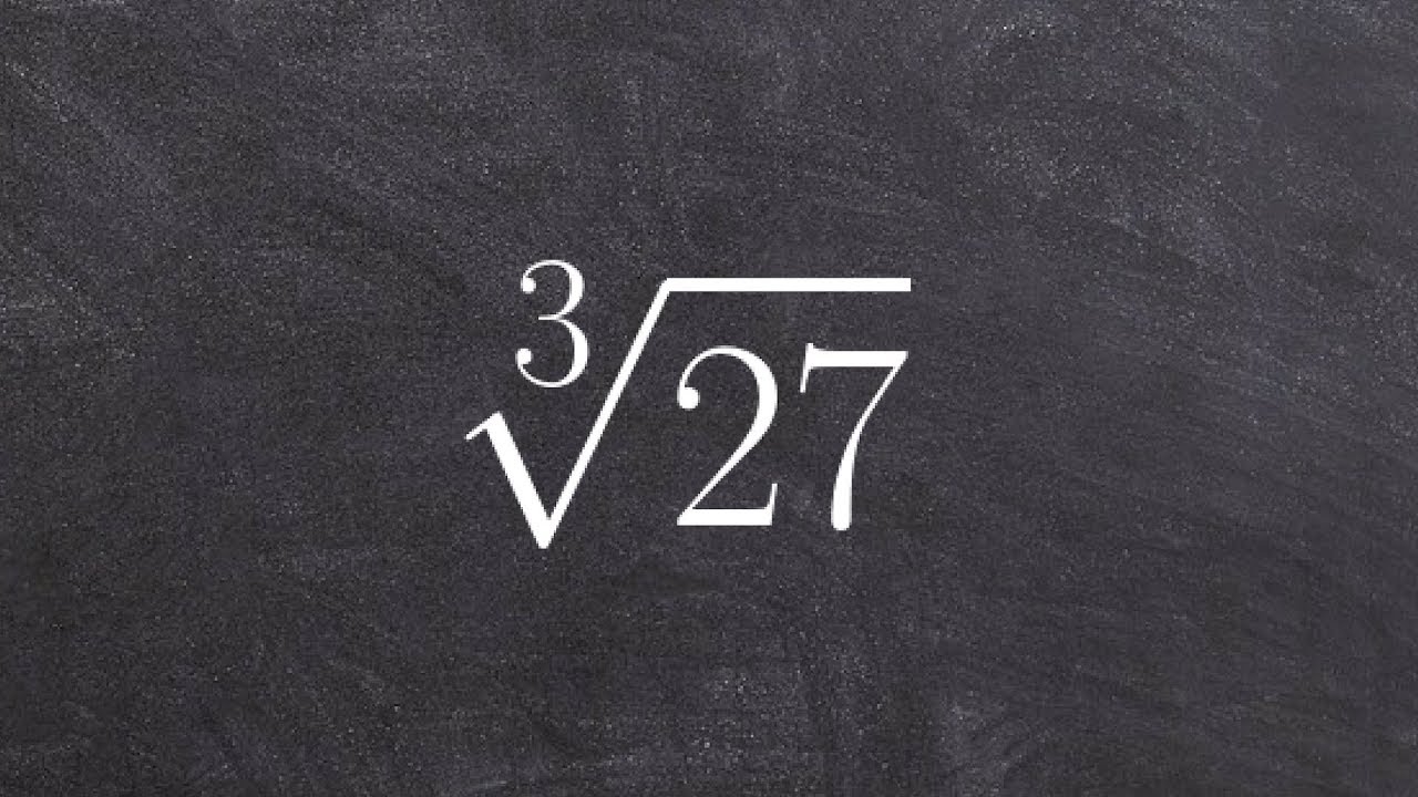 cube root of 27