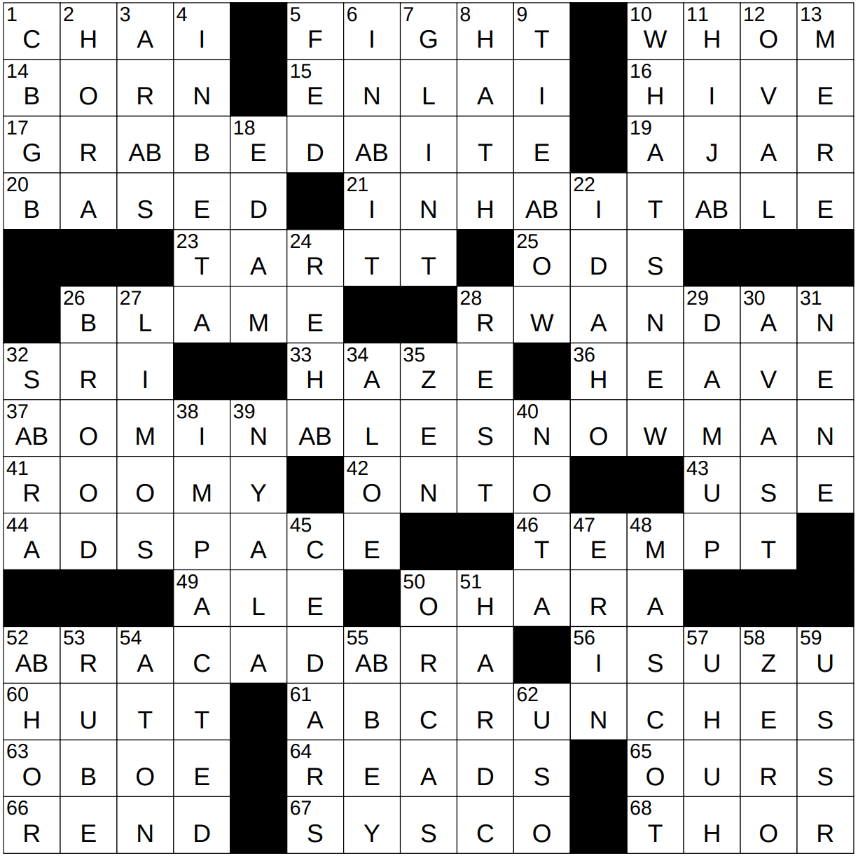 0629 22 NY Times Crossword 29 Jun 22 Wednesday NYXCrossword