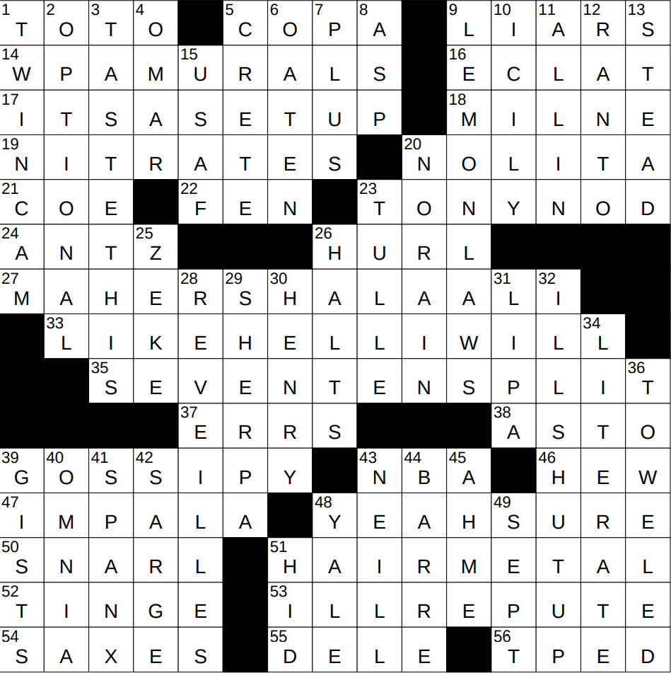 forming a union nyt crossword