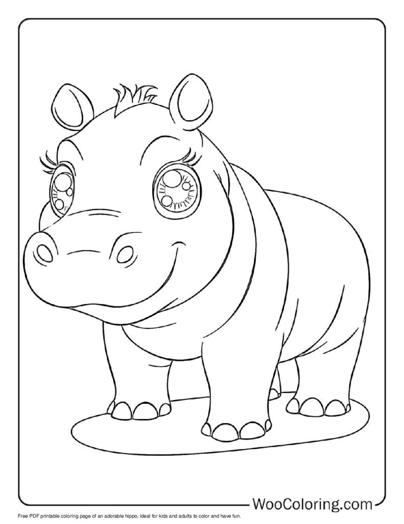 100 Hippo Coloring Pages Free PDF To Print Woo Coloring 100 Hippo Coloring Pages Free PDF To Print Woo Coloring