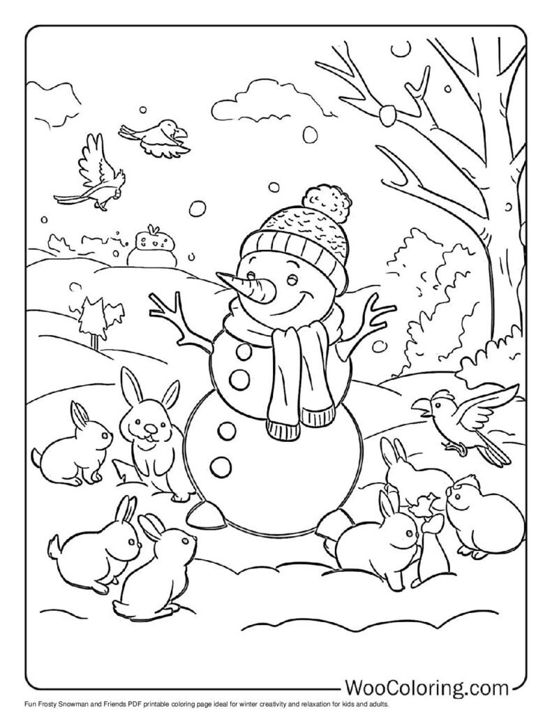 100 Snowman Coloring Pages Free PDF To Print Woo Coloring 100 Snowman Coloring Pages Free PDF To Print Woo Coloring