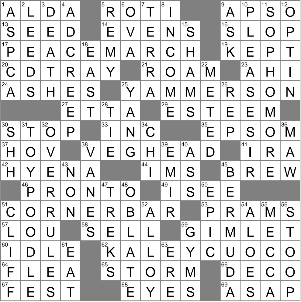 10th Grader Crossword Clue Archives LAXCrossword