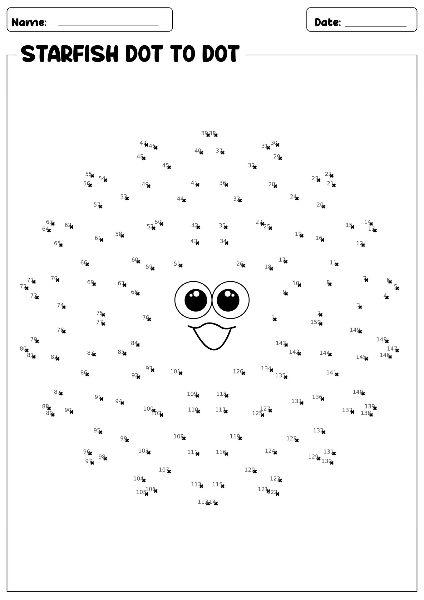 free dot to dot printables