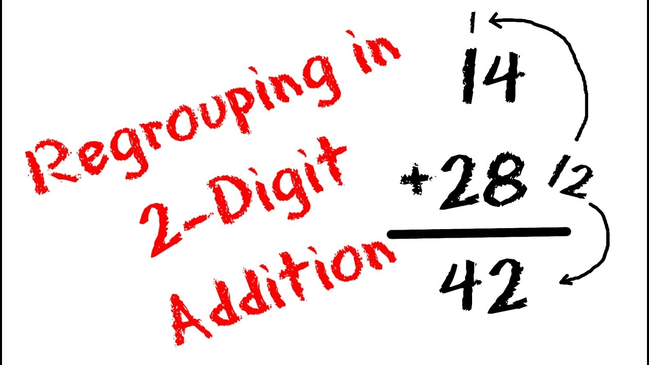 2 Digit Addition With Regrouping Carrying And Place Value For Kids FreeSchool YouTube
