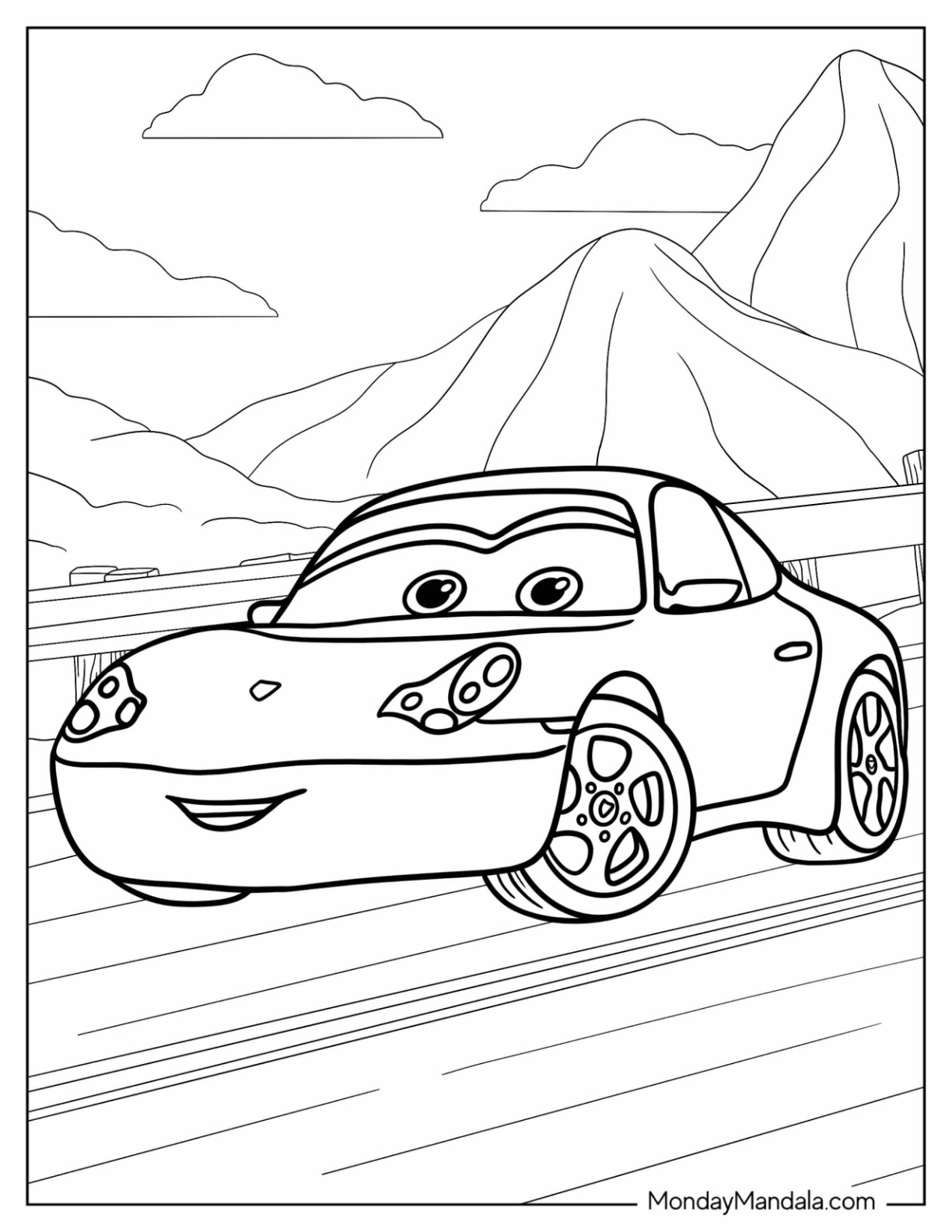 24 Disney Cars Coloring Pages Free PDF Printables 