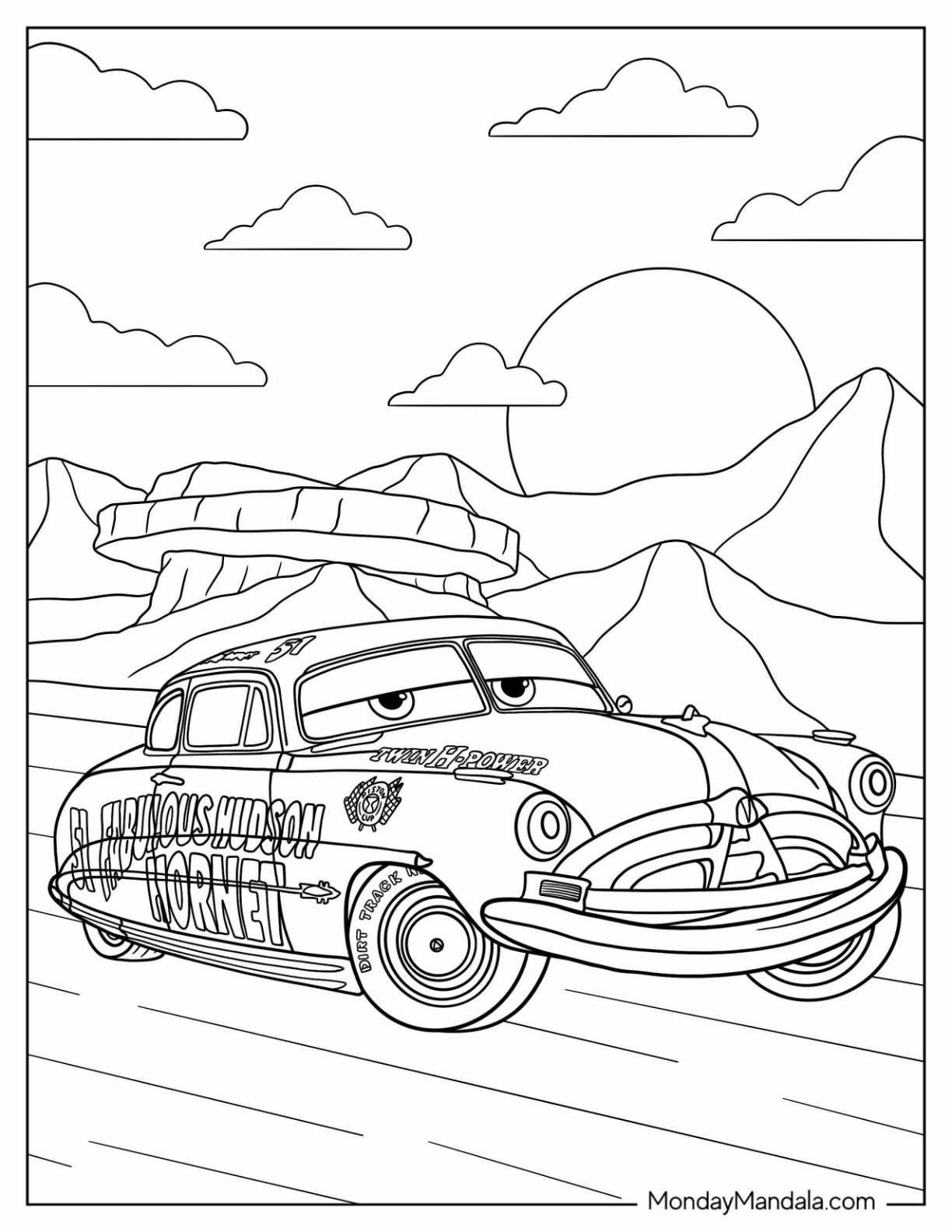 24 Disney Cars Coloring Pages Free PDF Printables 