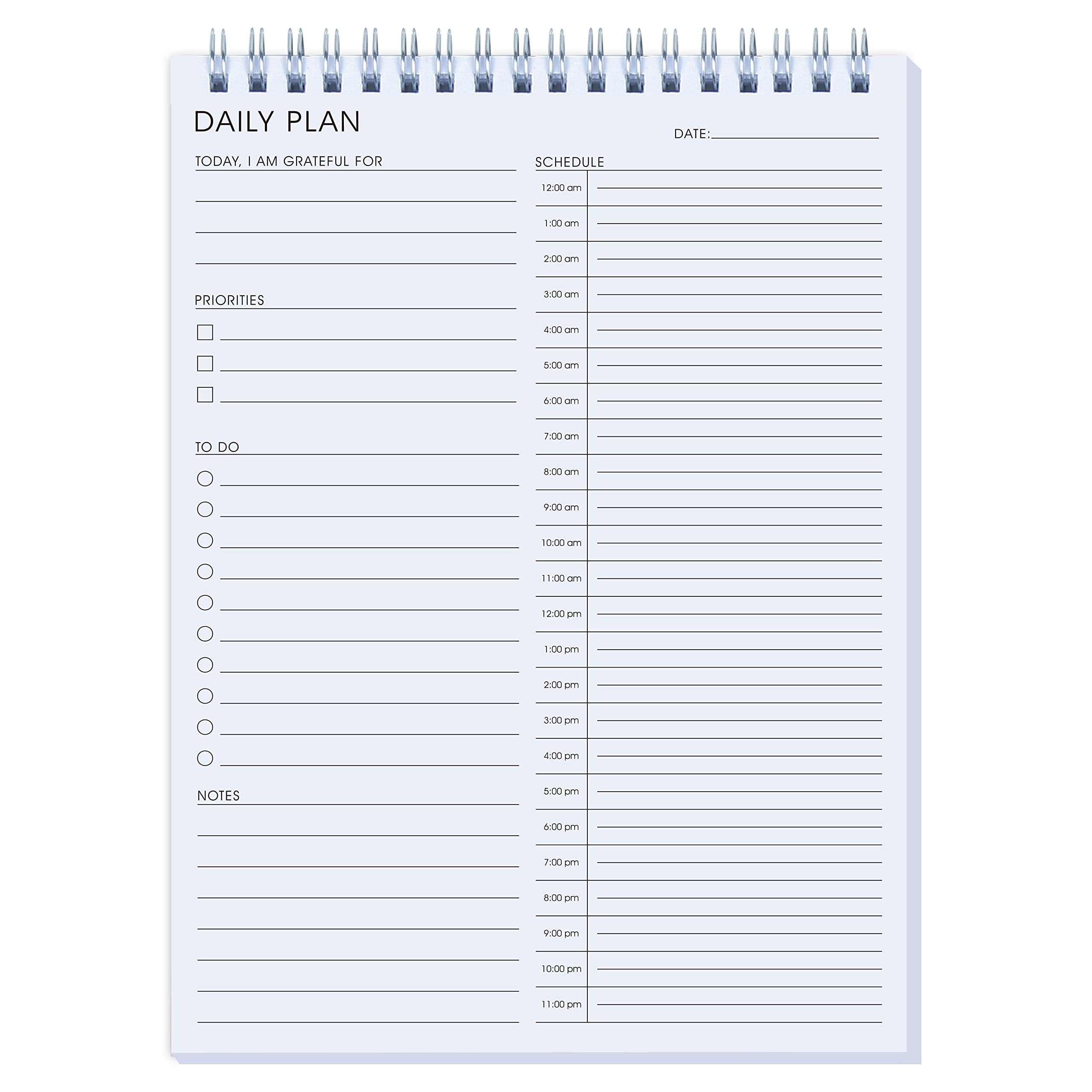 day planner with hours day planner with hours