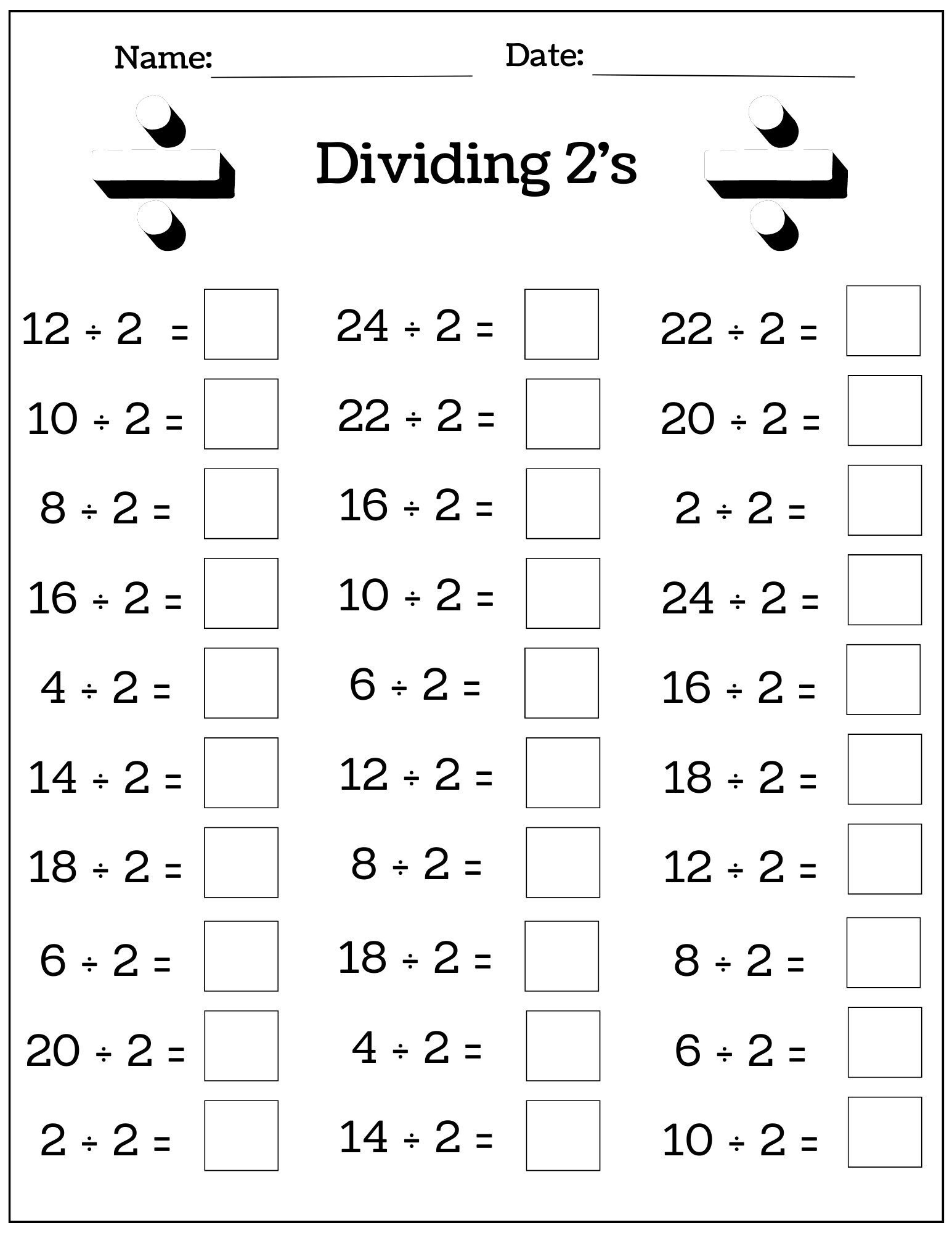 24 Printable Multiplication And Division Worksheets 1 12 Fill In The Blanks With Answer Pages Maths Drills Etsy Norway