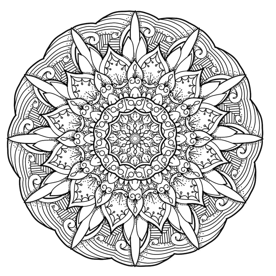 coloring pages printable mandala coloring pages printable mandala