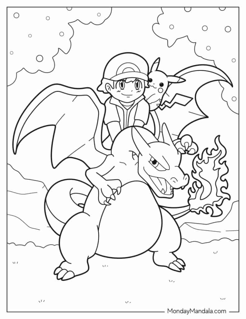 26 Charizard Coloring Pages Free PDF Printables 