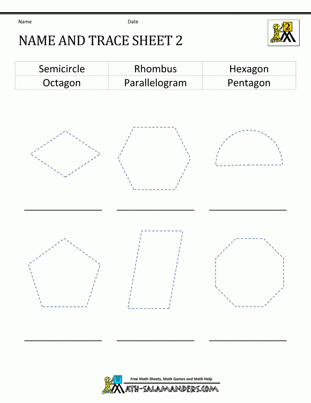 2d Shapes Worksheets 2d Shapes Worksheets