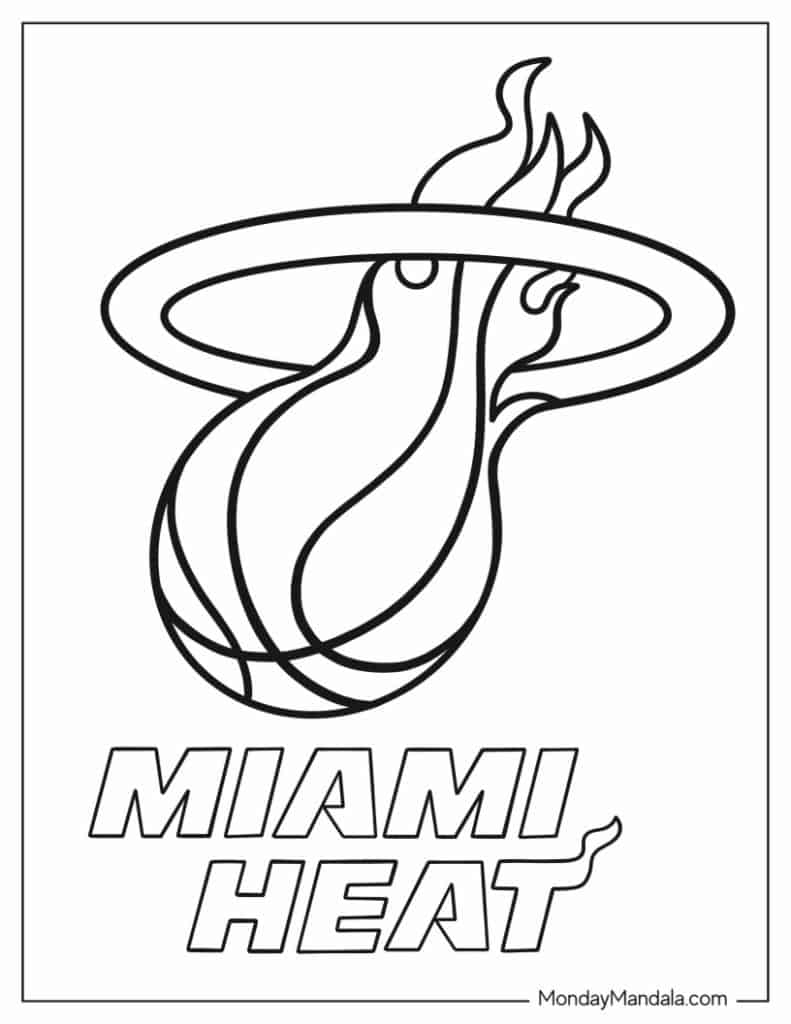 nba logo coloring sheets