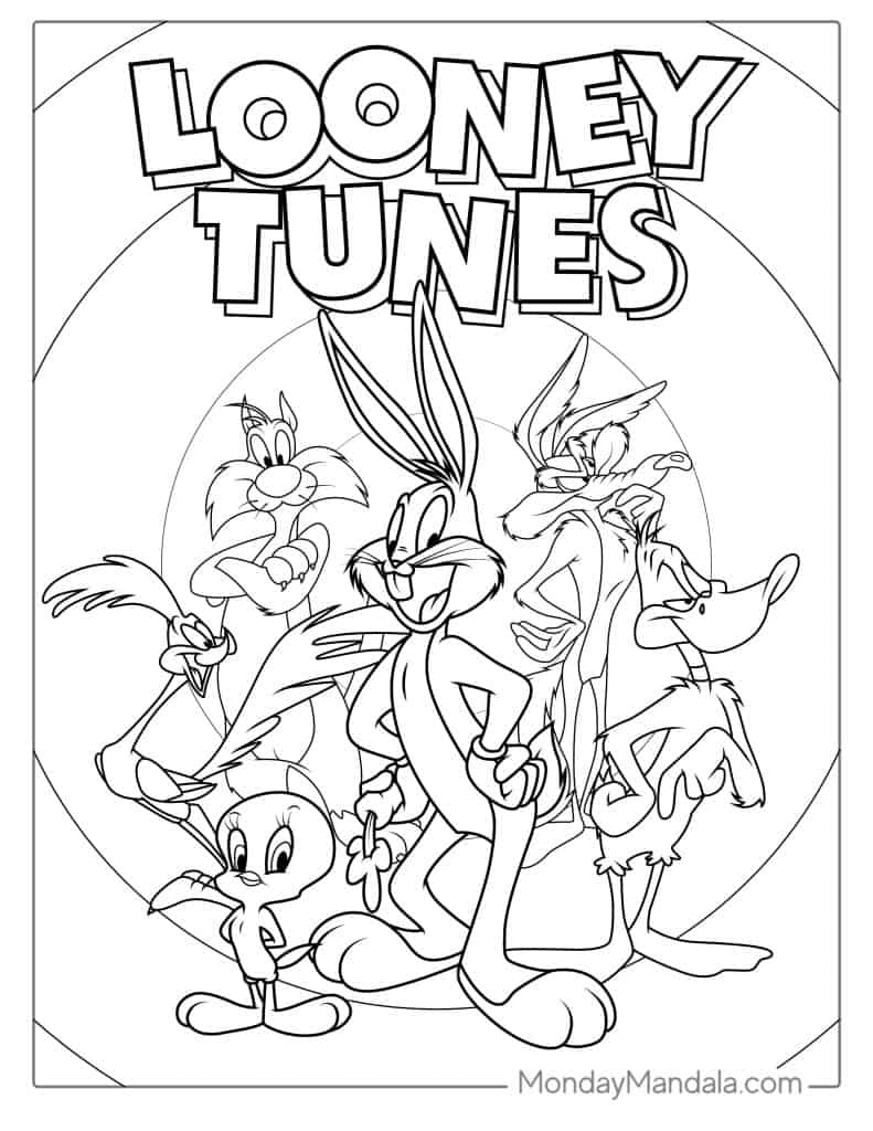 32 Looney Tunes Coloring Pages Free PDF Printables