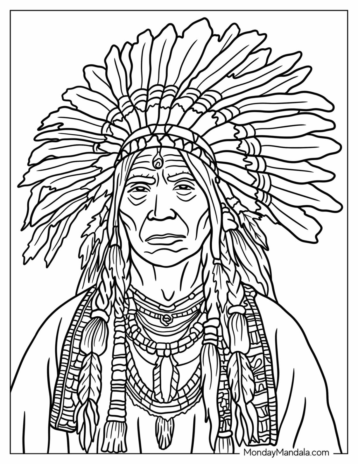 american indian coloring pages