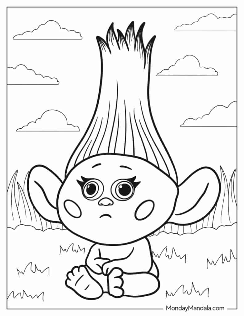 34 Trolls Coloring Pages Free PDF Printables 