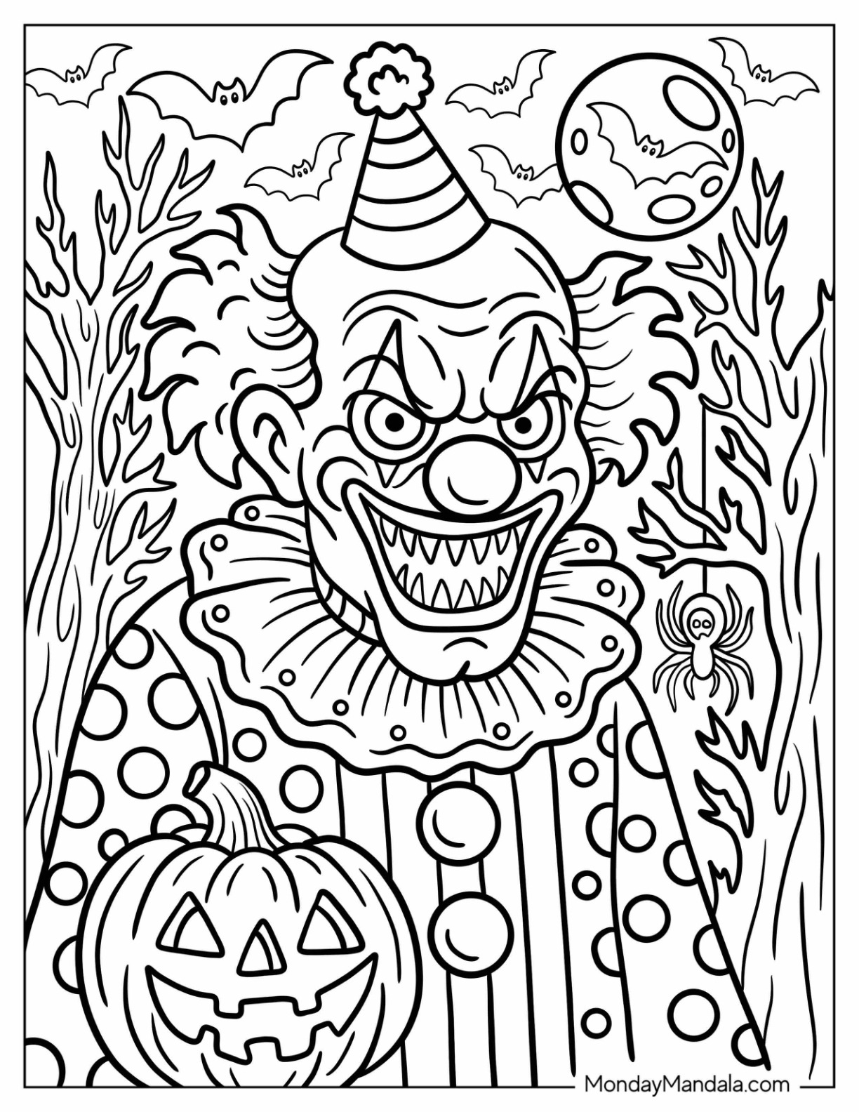 35 Clown Coloring Pages Free PDF Printables 
