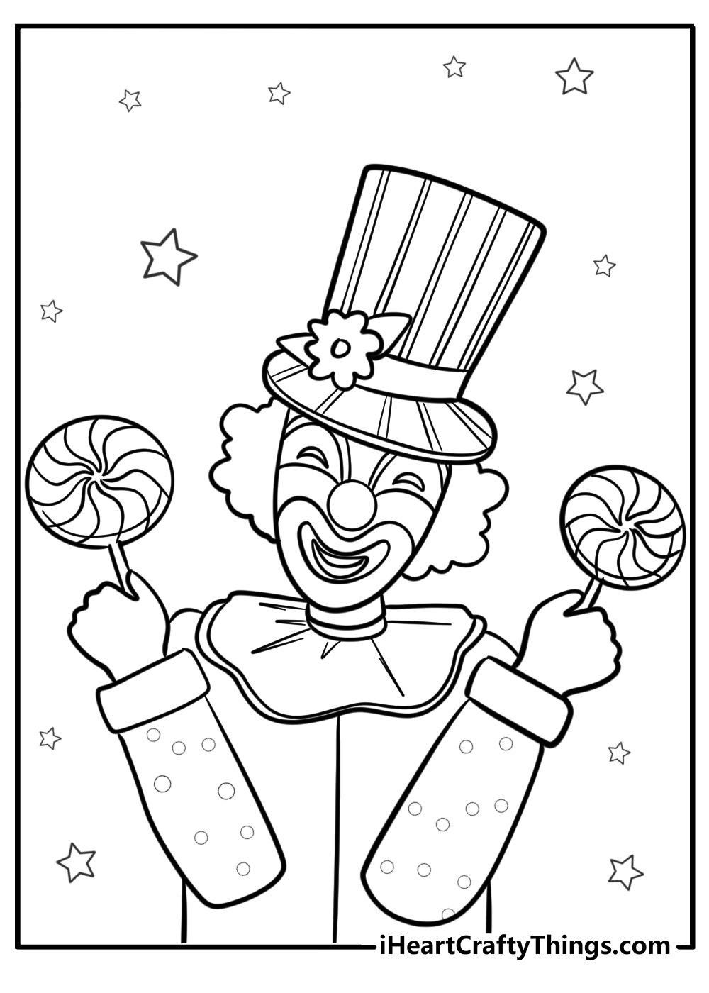 coloring pages of clowns
