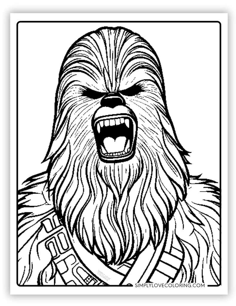 38 Stars Wars Coloring Pages Free PDF Printables Simply Love Coloring