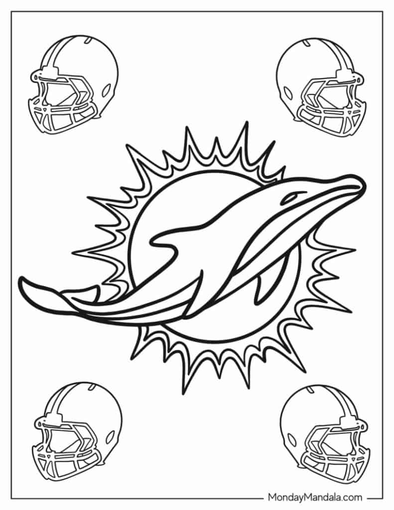 nfl logo coloring pages