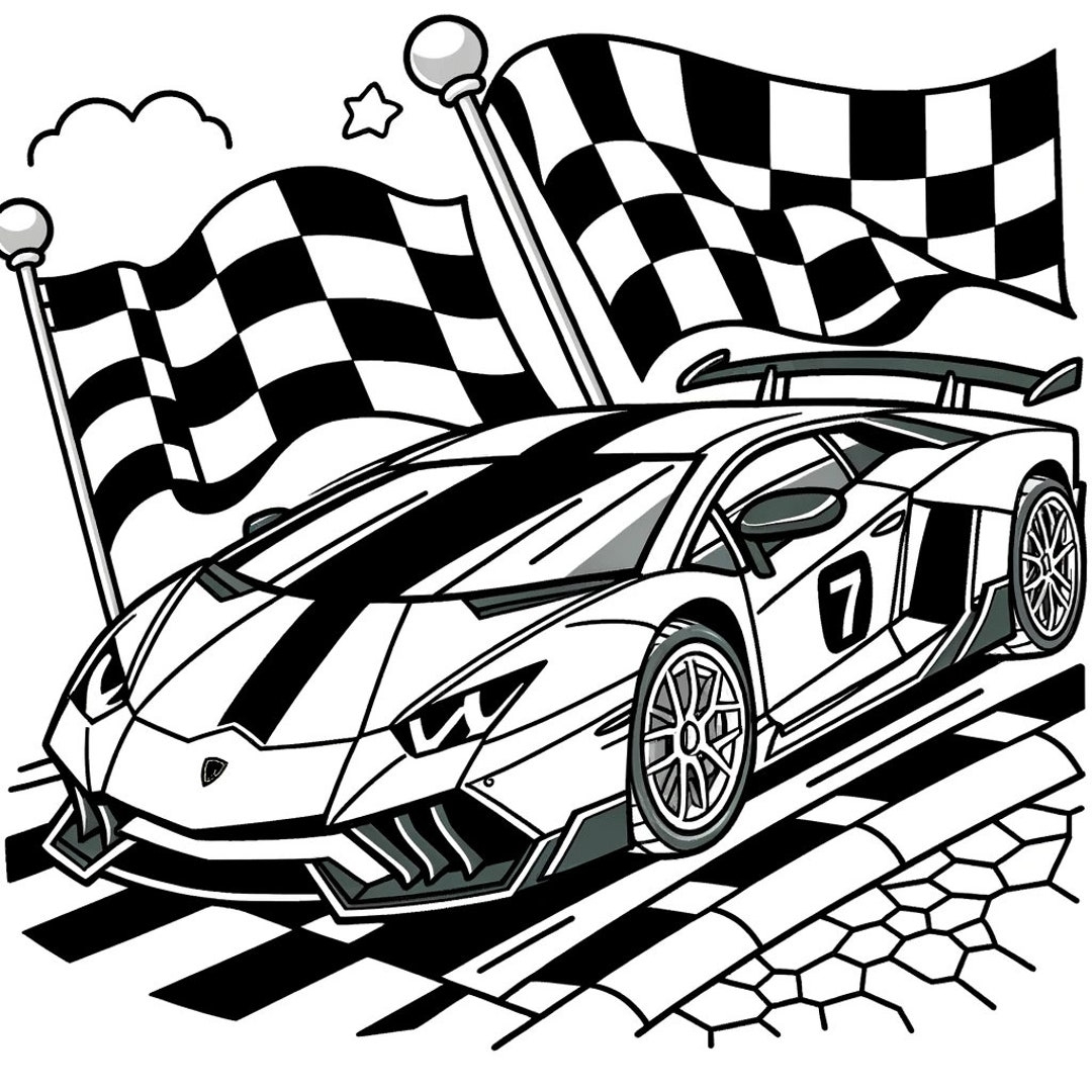 5 Car Coloring Pages Car Coloring Pages Cool Car Coloring Pages Etsy Israel