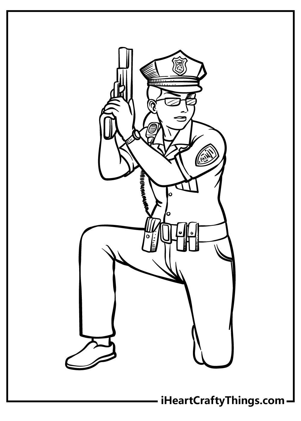 50 Police Coloring Pages 100 Free PDF Printables 