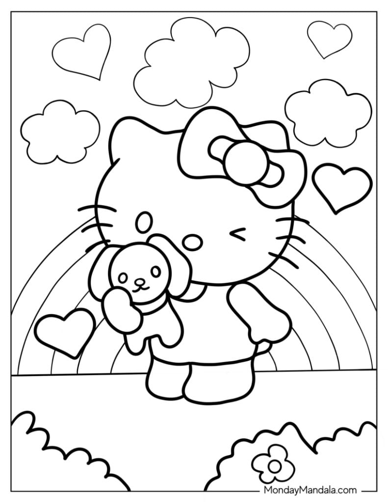 hello kitty printable coloring pictures