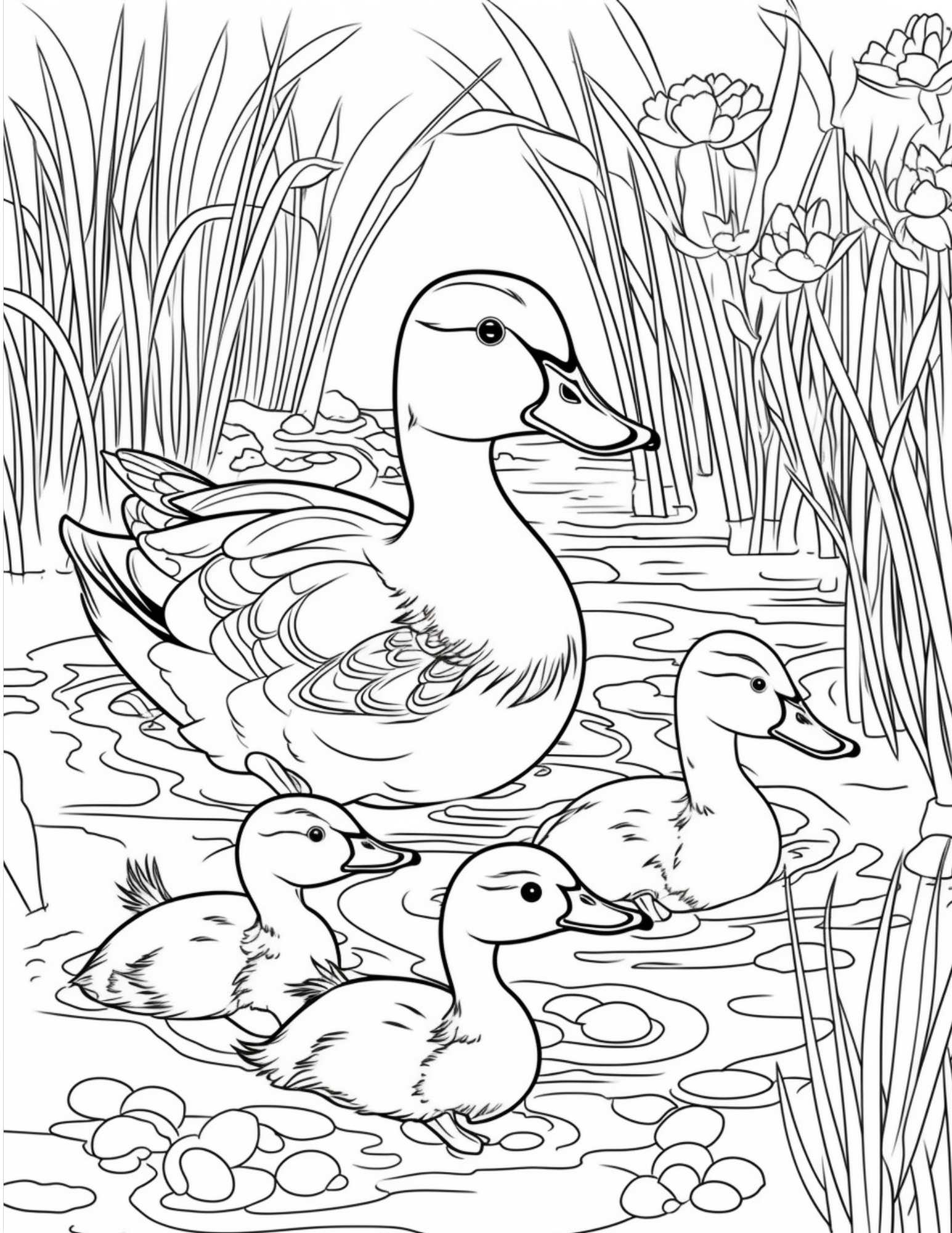 8 Adorable Free Duck Coloring Pages For Creative Fun