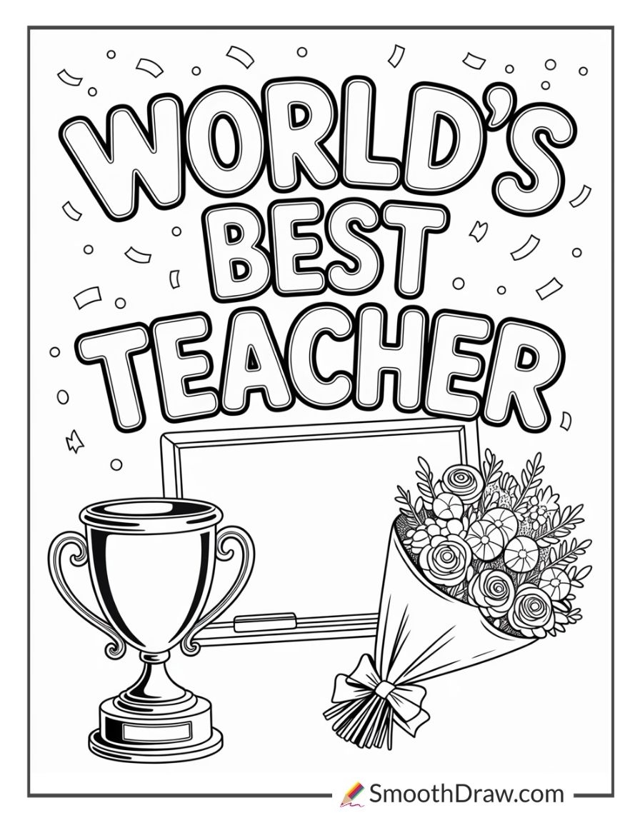 colouring pages of teacher