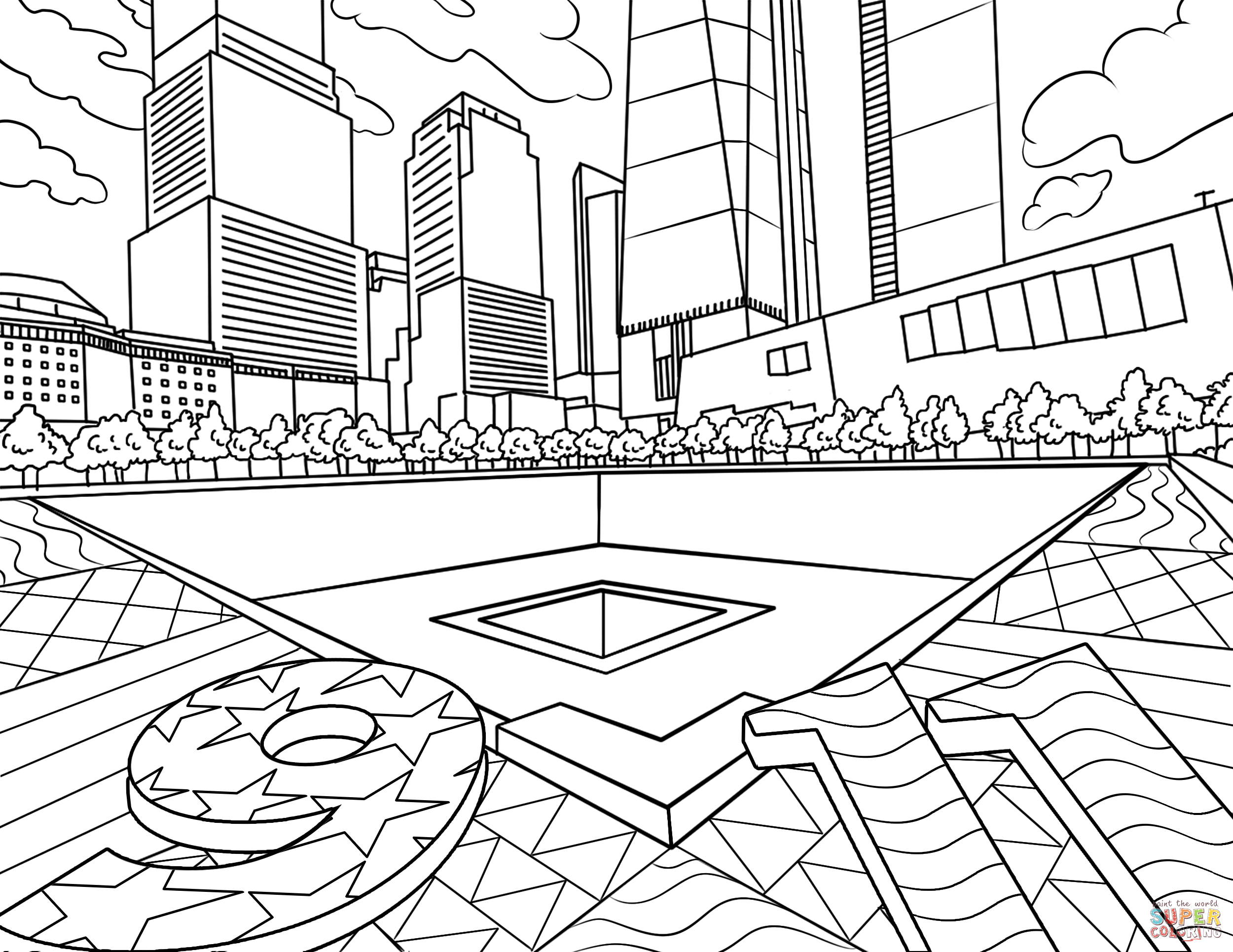 9 11 Day Memorial Coloring Page Free Printable 9 11 Day Memorial Coloring Page Free Printable
