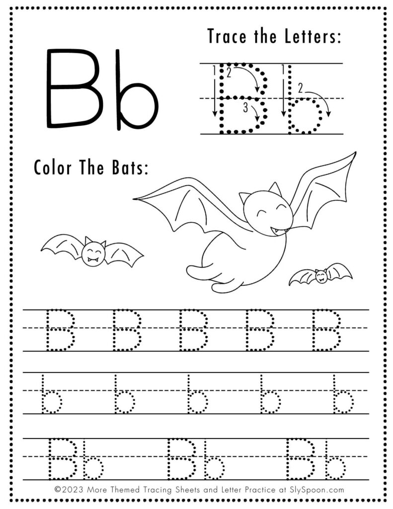 printable letter tracing pages
