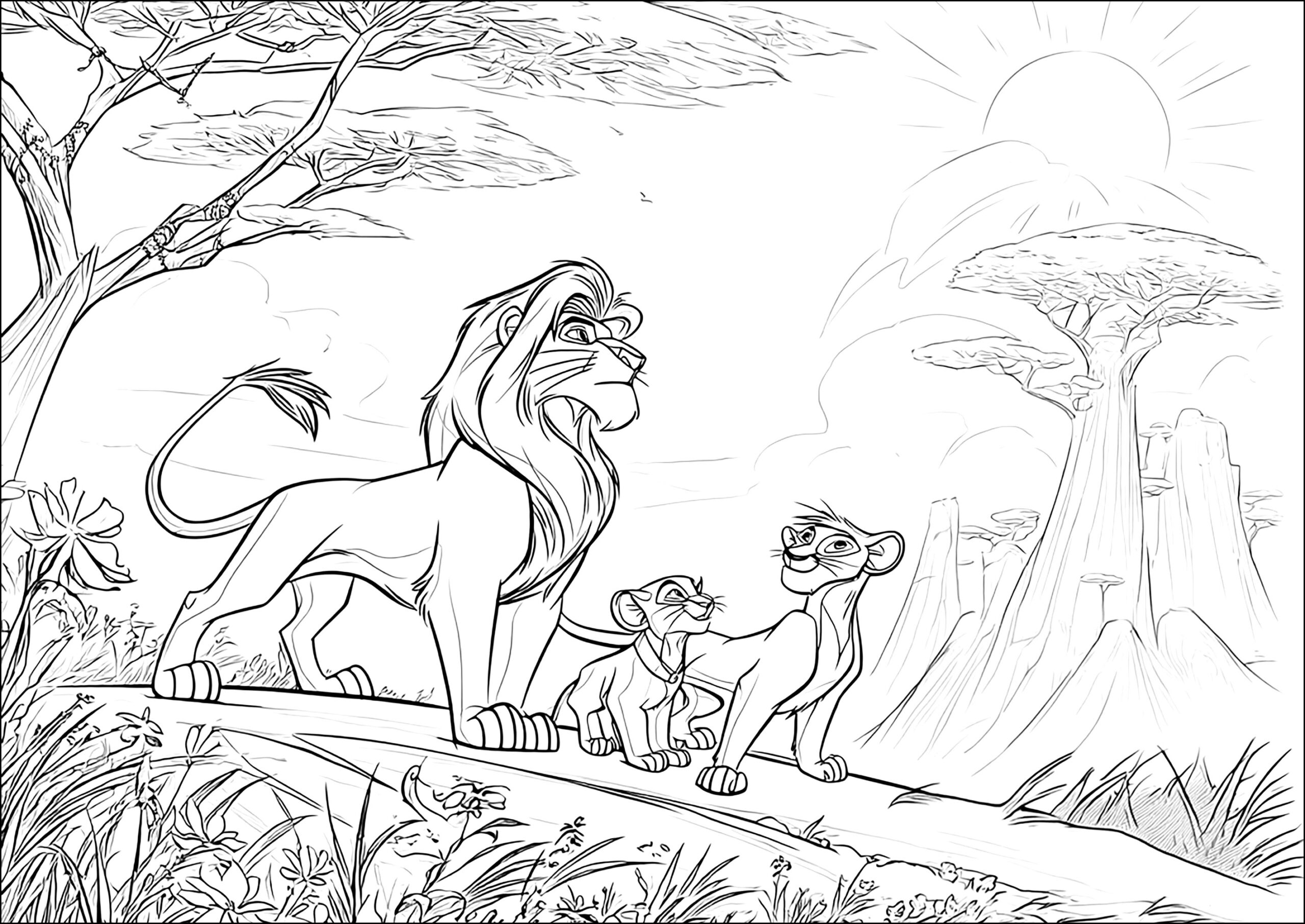 Adventure Under The African Sun The Lion Guard Coloring Pages Adventure Under The African Sun The Lion Guard Coloring Pages