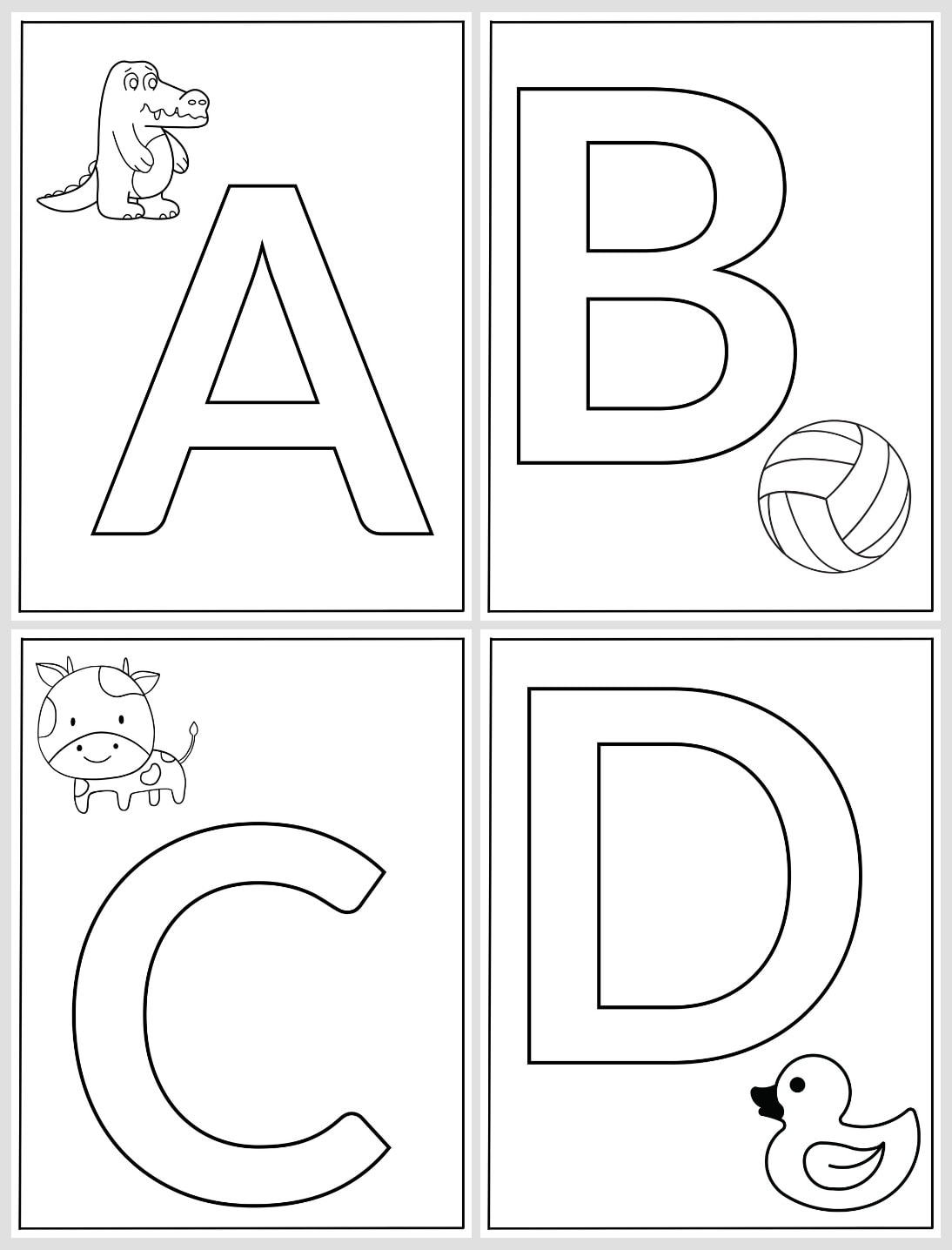letter a coloring sheet