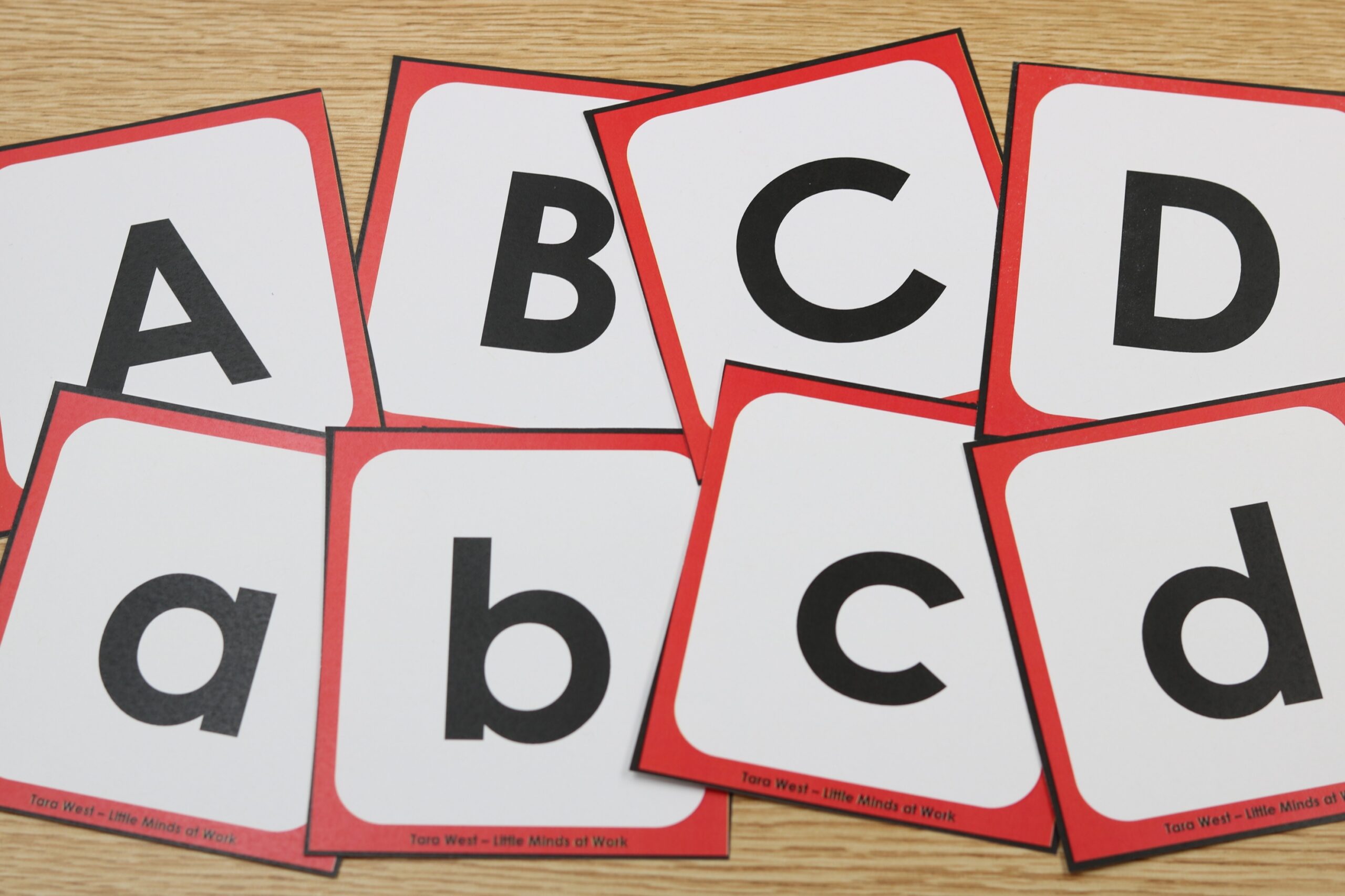 Alphabet Flashcards Free Capital And Lowercase Letter Cards Little Minds At Work