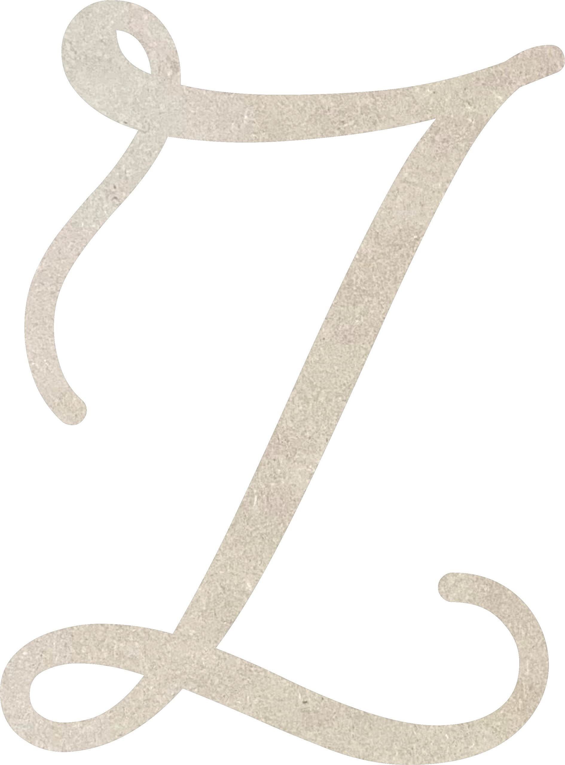 Amazon 5 Tall Wooden Script Letter Z Unfinished Paintable Kids Cursive Alphabet Monograming Love Is In The Air Font DIY