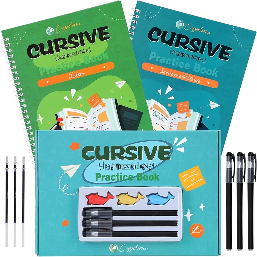 Amazon Cozodome Grooved Cursive Handwriting Workbook For Kids Reusable Magic Practice Book With Disappearing Ink Cursive Calligraphy Kit Cursive Copybook For Kids Ages 5 12 Handwriting Without Tears Teens Toys Games Amazon Cozodome Grooved Cursive Handwriting Workbook For Kids Reusable Magic Practice Book With Disappearing Ink Cursive Calligraphy Kit Cursive Copybook For Kids Ages 5 12 Handwriting Without Tears Teens Toys Games