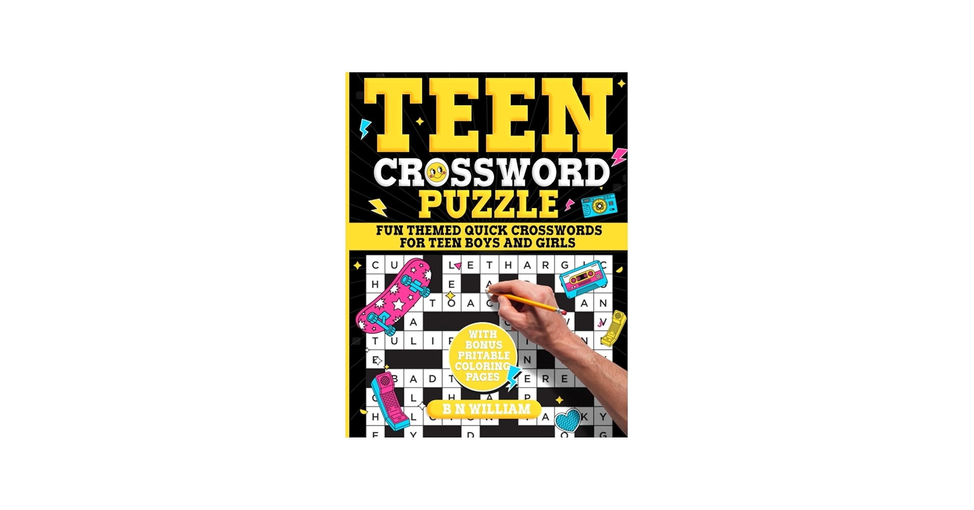 Amazon Teen Crossword Puzzle Book 80 Quick Trivia Crosswords Fun Themed Activity Book For Teenage Girls And Boys 9798857151501 William B N Books