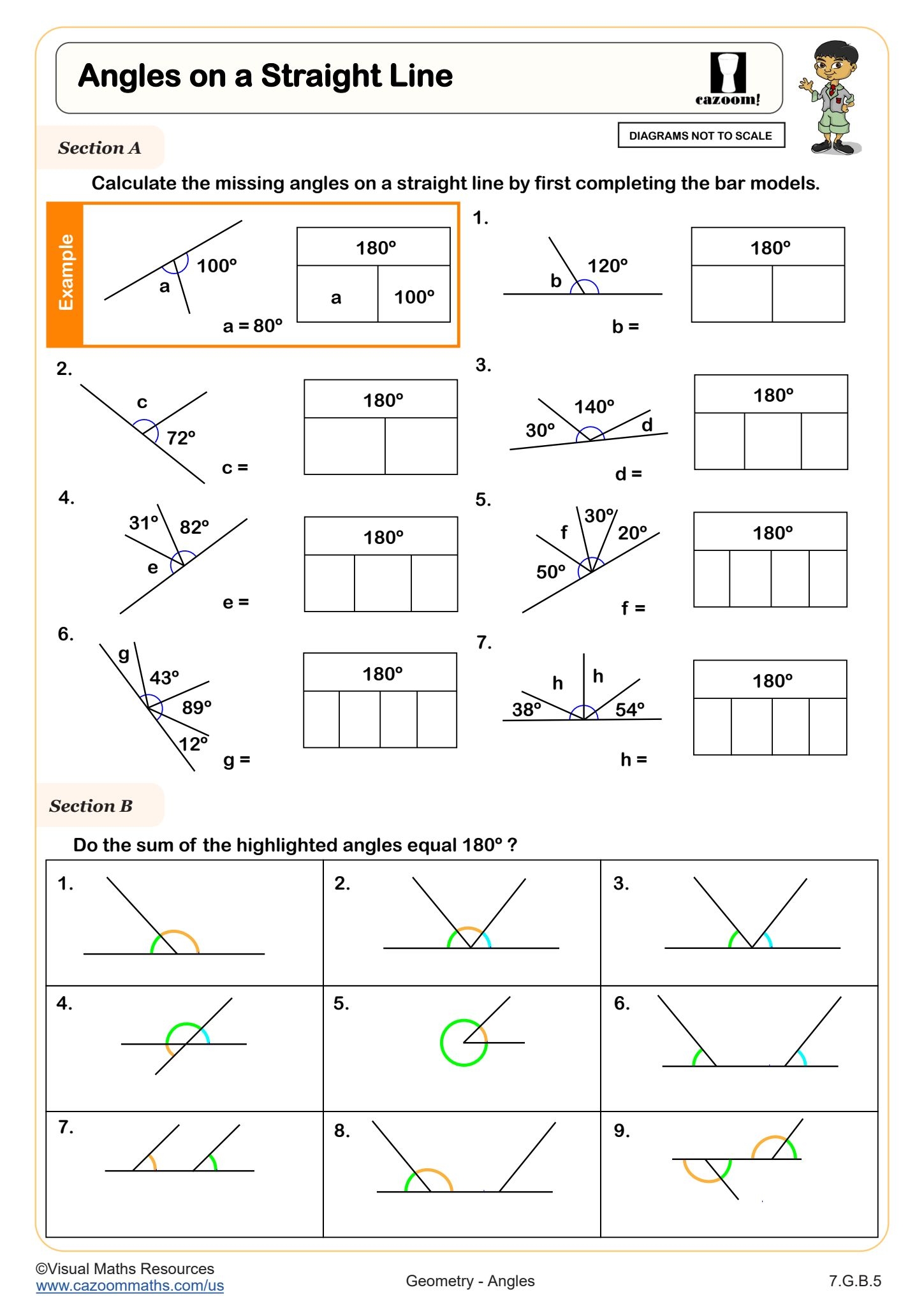 Angles On A Straight Line Worksheet Fun And Engaging 7th Grade Geometry Worksheet Angles On A Straight Line Worksheet Fun And Engaging 7th Grade Geometry Worksheet