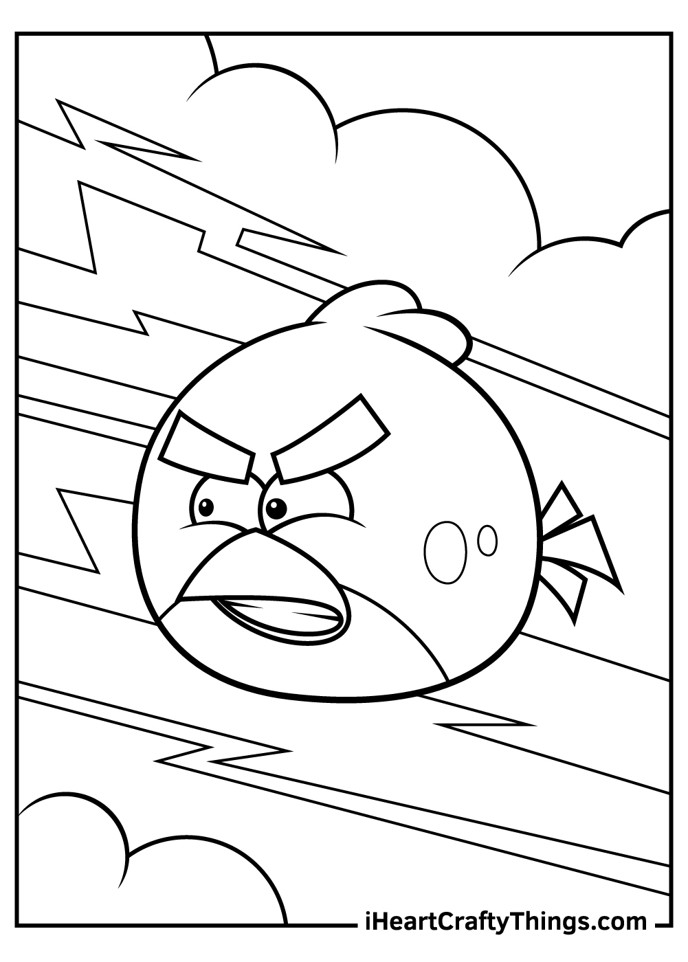 angry birds coloring paper