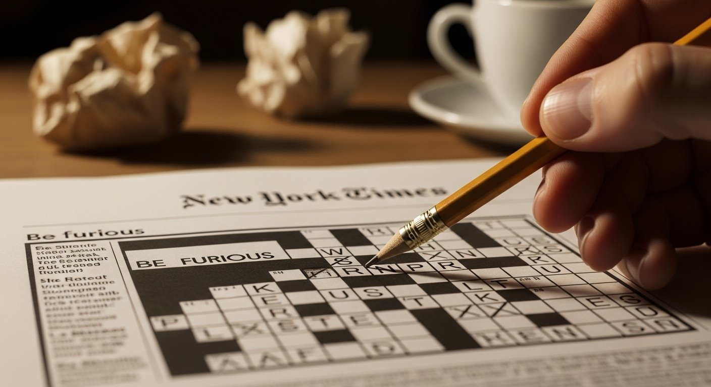 Be Furious Nyt Crossword Crossword Puzzle Challenge