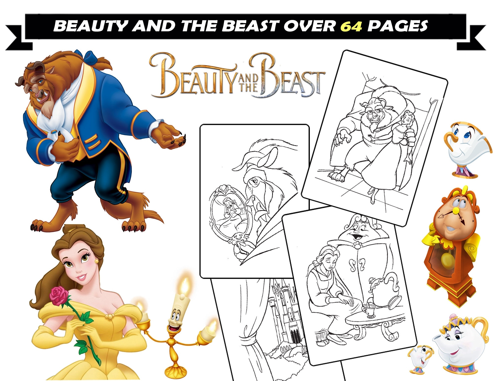 beauty beast coloring pages beauty beast coloring pages