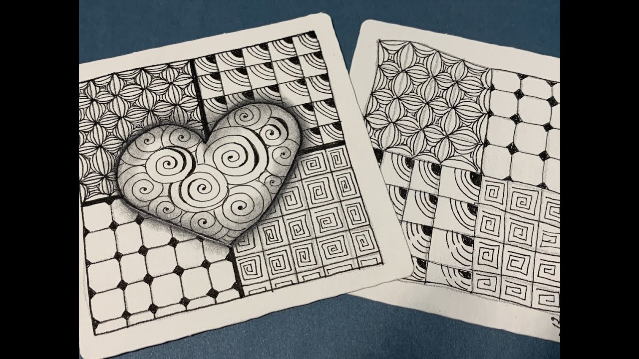 Beginner Zentangle Method Grid Patterns YouTube