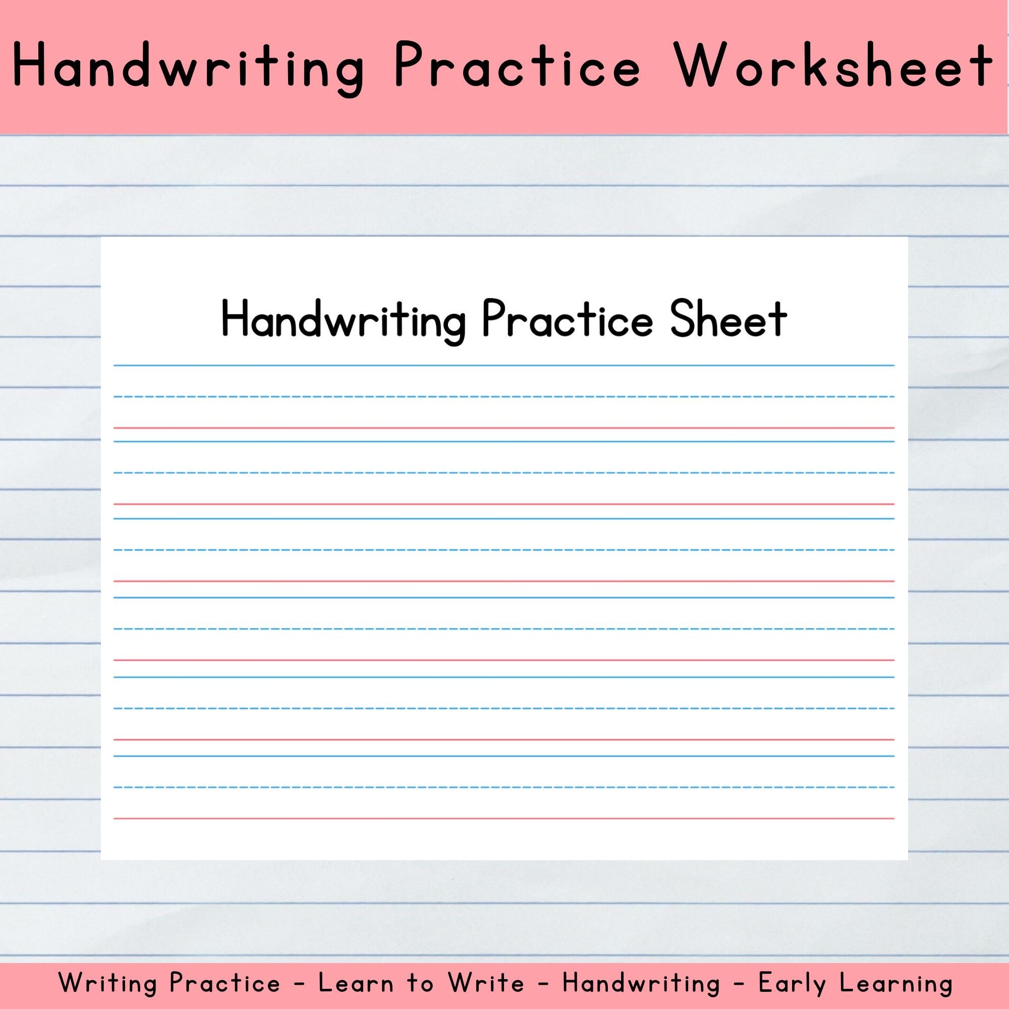 printable handwriting practice sheets