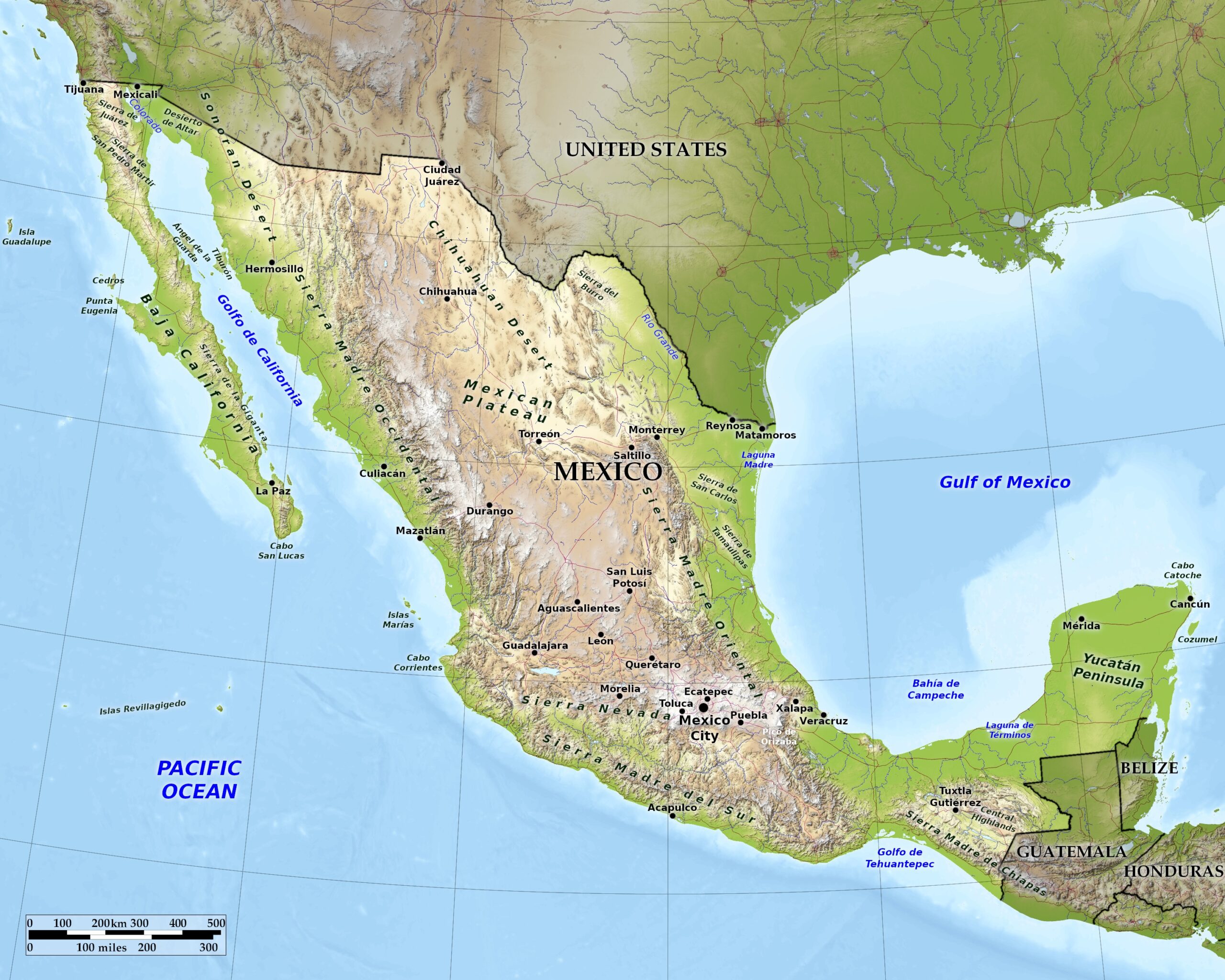 Blue Green Atlas The Geography Of Mexico