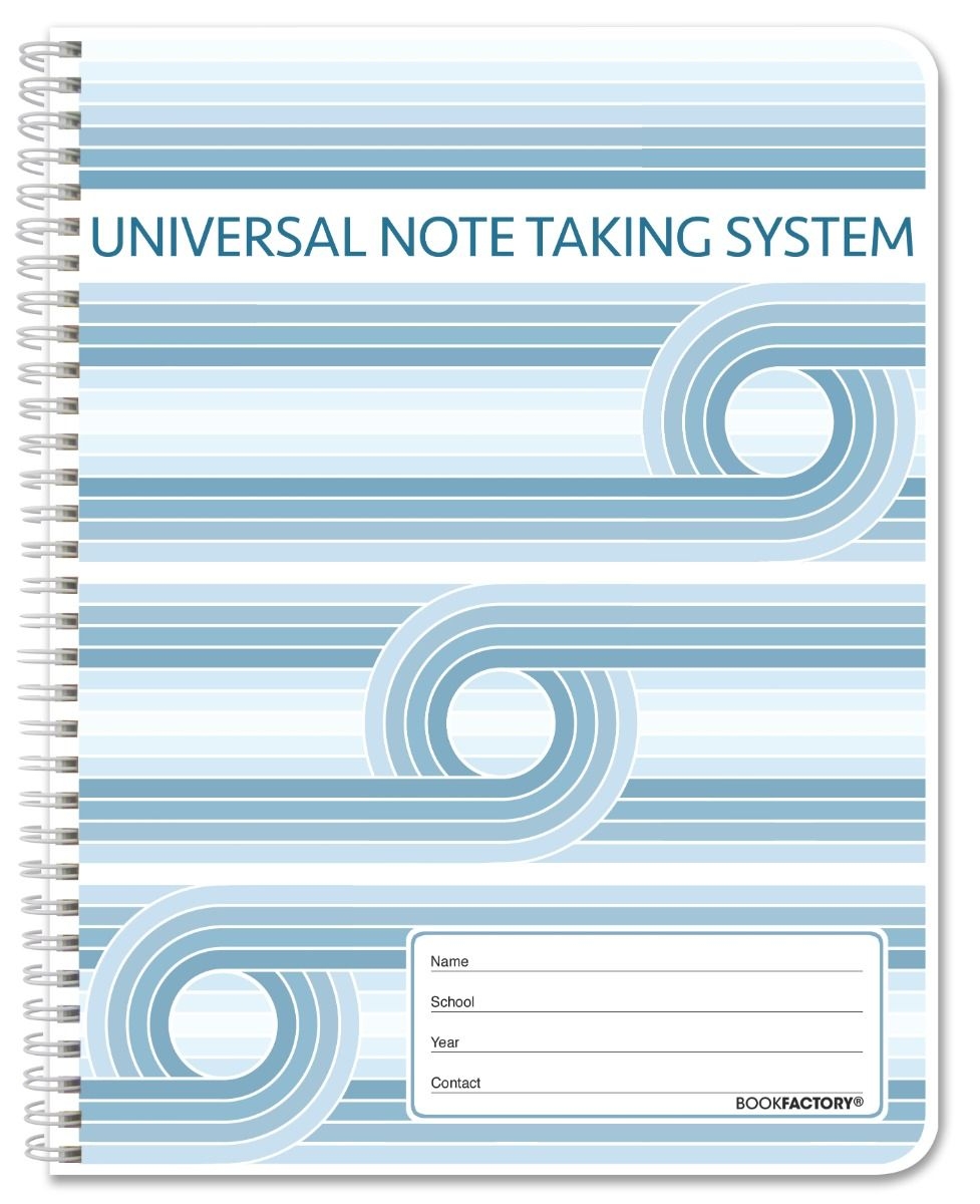 BookFactory Universal Note Taking System Cornell Notes NoteTaking Notebook 120 Pages 2 Page Sizes Wire O BookFactory Universal Note Taking System Cornell Notes NoteTaking Notebook 120 Pages 2 Page Sizes Wire O