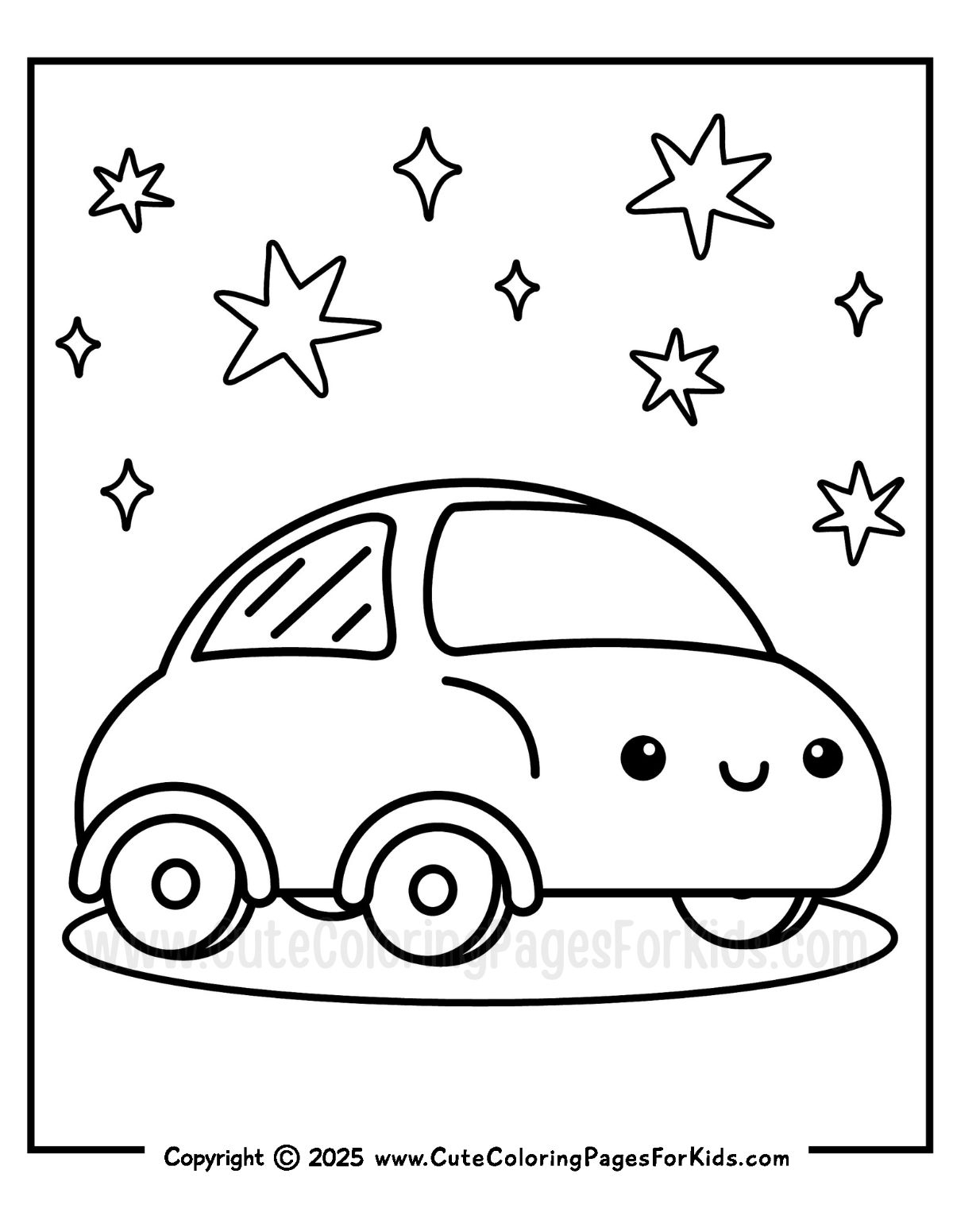 Car Coloring Pages Free Printables Cute Coloring Pages For Kids