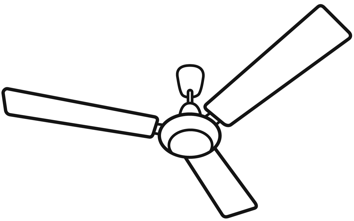 Ceiling Fan Coloring Page Free Printable