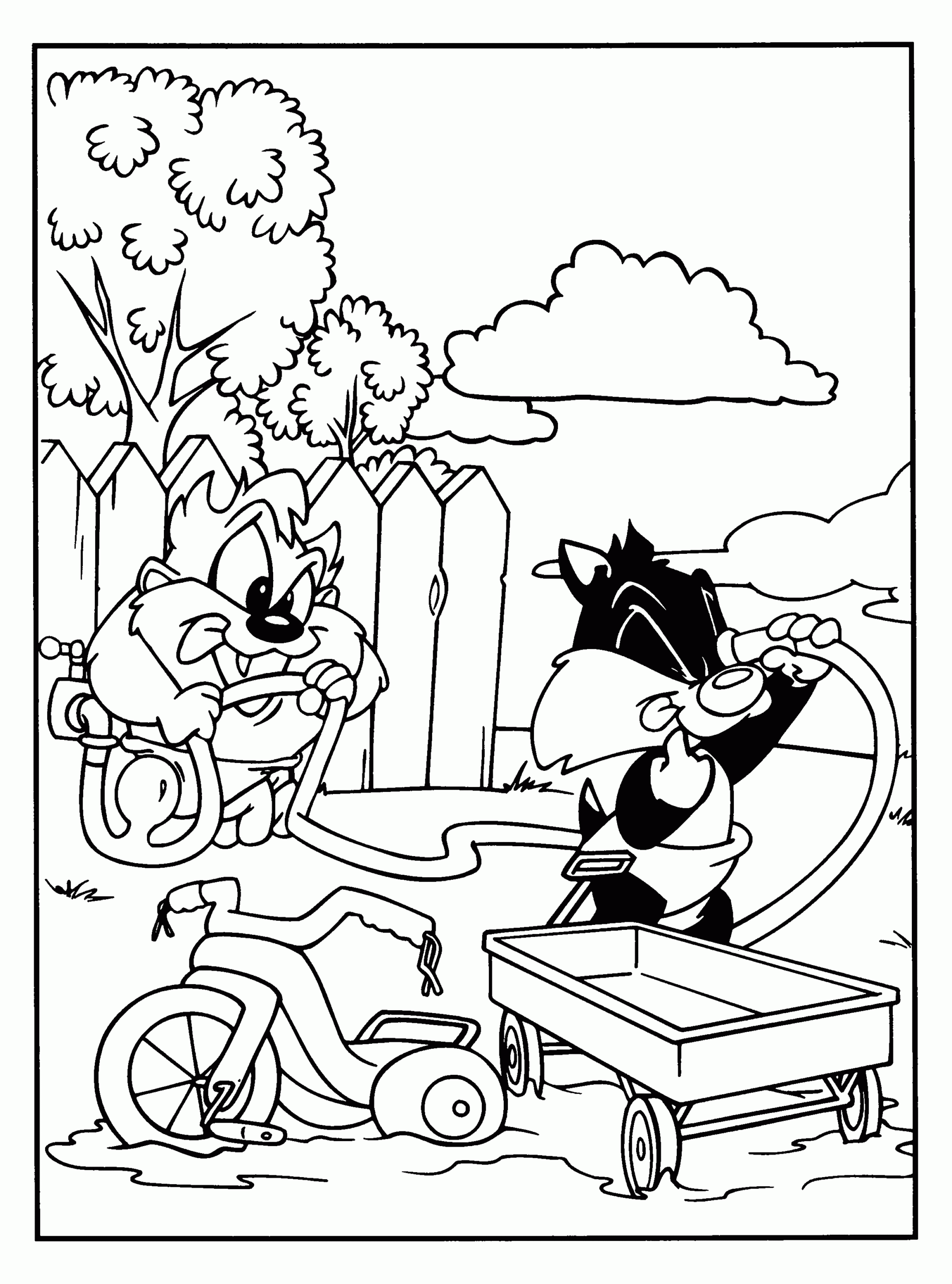 coloring pages looney tunes