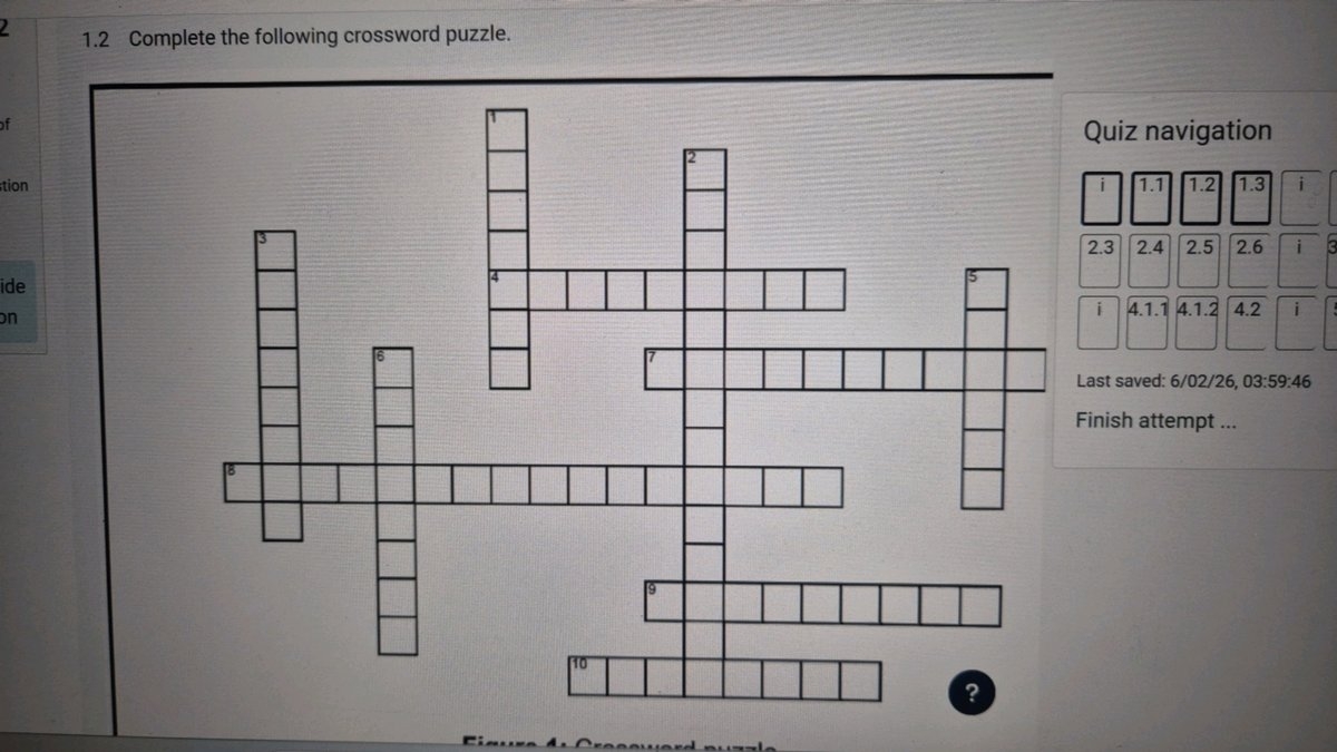 Complete The Following Crossword Puzzle A Person Who Is Primarily Respon 